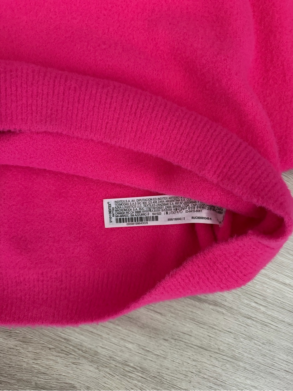 Zara Bright Hot Pink Turtleneck Sweater - Picture 5 of 6